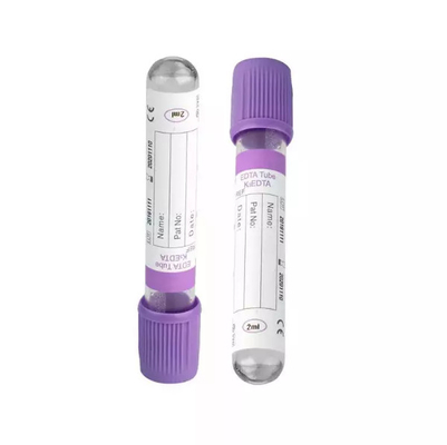EDTA K2 K3 Vacuum Blood Collection Tube PET Plastic EDTA Tube For Laboratory