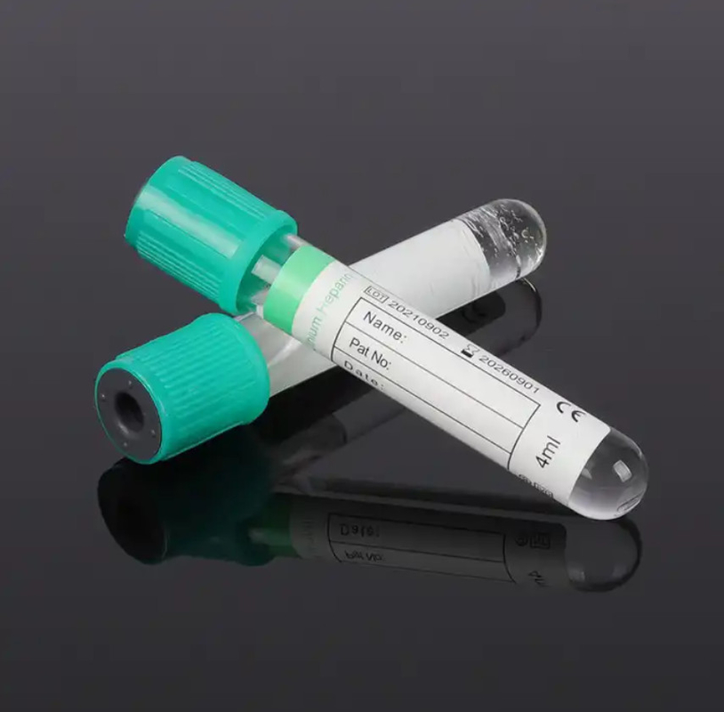Hospital Medical Supplies Vacuum Blood Collection Tube Heparin Lithium Heparin Tube For Plasma Specimen