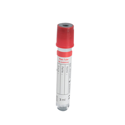 Rood Top Geen additieven Plain Vacuum Serum Bloedopvangbuis Wegwerpbaar Ziekenhuis Medisch onderzoek