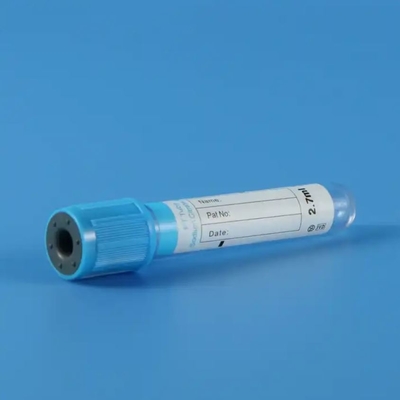 Laboratoriumonderzoek Natriumcitraat Vacuümbloedopname PT-buis met blauwe bovenkant