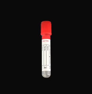Rood Top Geen additieven Gewoon Wegwerp Ziekenhuis Medisch onderzoek Vacuüm Eenmalig gebruik Serum Bloedopvangbuis