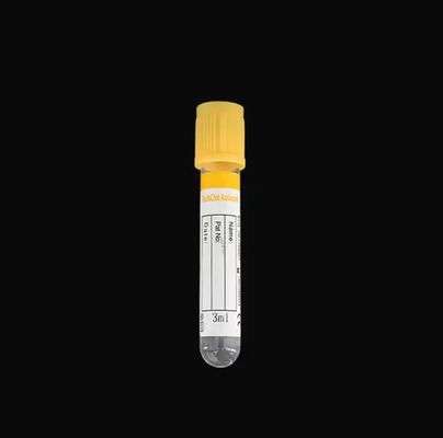 Medische vacuümbloedverzameling gel buis met gele top en 1-10 ml trek volume OEM geaccepteerd