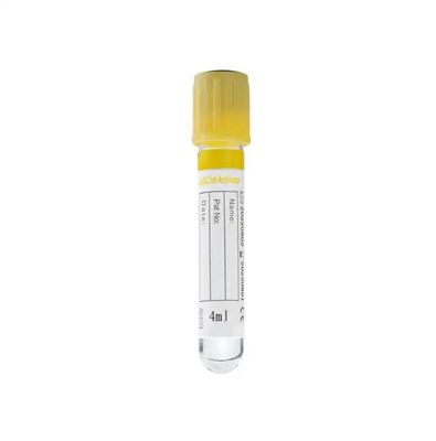 Gele 13*75 mm glasmateriaal scheiding gel vacuüm bloedverzamelbuis